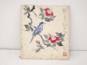 作家物「梅」図　肉筆色紙